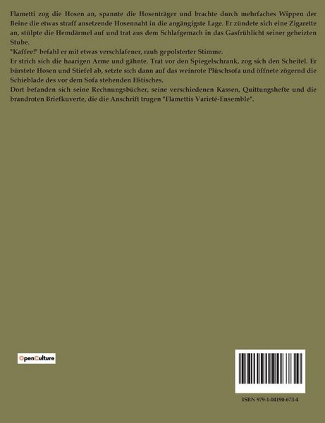 Produktbild: Flametti Oder Vom Dandysmus der Armen
