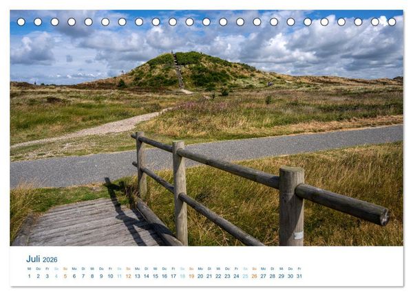 Produktbild: D&auml;nemarks Nordseek&uuml;ste - S&uuml;dj&uuml;tland (Tischkalender 2026 DIN A5 quer), CALVENDO Monatskalender