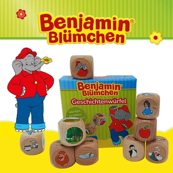 Produktbild: Geschichtenw&uuml;rfel mit Benjamin Bl&uuml;mchen