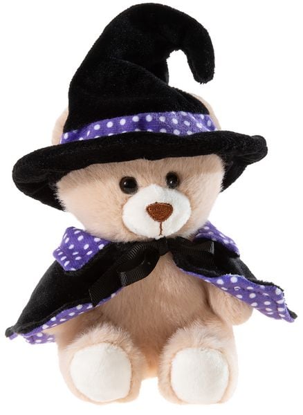 Heunec 453647 - HALLOWEEN Bär Hexe Pünktchen, Plüsch, 15 cm
