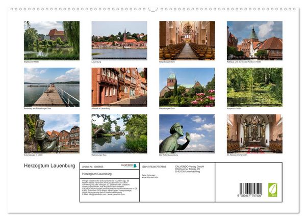 Produktbild: Herzogtum Lauenburg (hochwertiger Premium Wandkalender 2026 DIN A2 quer), Kunstdruck in Hochglanz