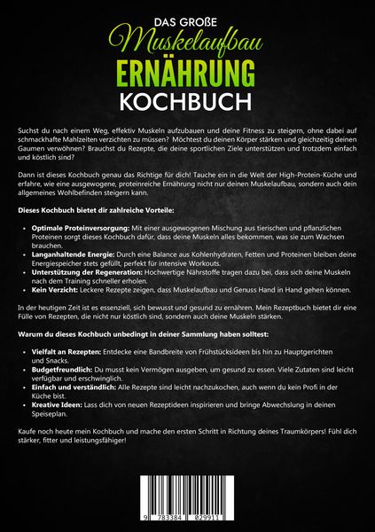 Produktbild: Das gro&szlig;e Muskelaufbau Ern&auml;hrung Kochbuch