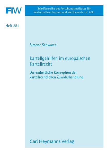 Produktbild: Kartellgehilfen im europ&auml;ischen Kartellrecht