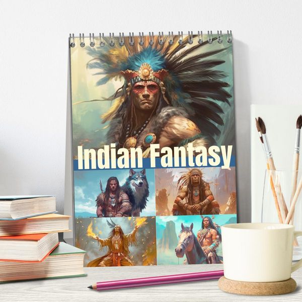 Produktbild: Indian Fantasy (Tischkalender 2026 DIN A5 hoch), CALVENDO Monatskalender