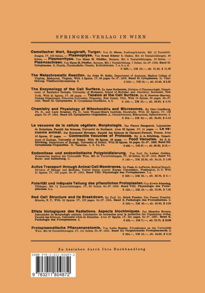 Produktbild: Le Chondriome de la Cellule Vegetale: Morphologie du Chondriome. Die Sph&auml;rosomen der Pflanzenzelle