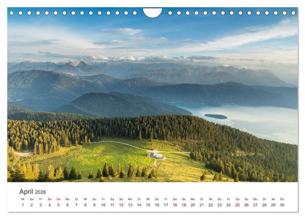 Produktbild: Berge und Seen - Die Perlen der Natur (Wandkalender 2026 DIN A4 quer), CALVENDO Monatskalender