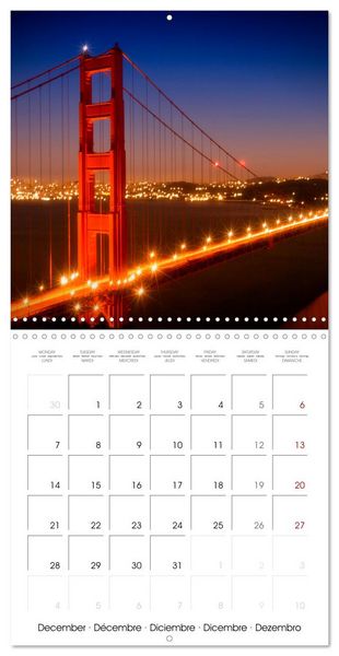 Produktbild: SAN FRANCISCO Highlights (Wall Calendar 2026 12 &times; 12 Inch) CALVENDO 12 Month Wall Calendar