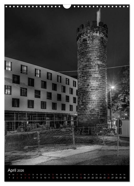 Produktbild: Heilbronn bei Nacht 2 (Wandkalender 2026 DIN A3 hoch), CALVENDO Monatskalender