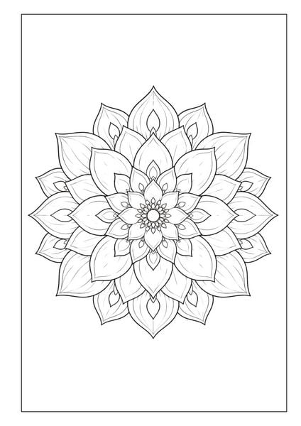 Produktbild: Mandala Blumen Malbuch f&uuml;r Erwachsene mit 100 floralen Ausmalmotiven