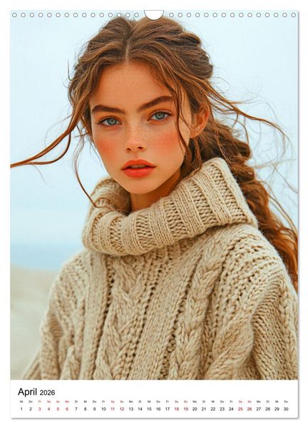Produktbild: Knit Couture - Strick trifft Runway (Wandkalender 2026 DIN A3 hoch), CALVENDO Monatskalender