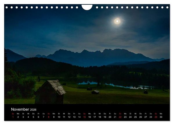 Produktbild: Licht &uuml;ber oberbayrischen Bergen und Seen (Wandkalender 2026 DIN A4 quer), CALVENDO Monatskalender