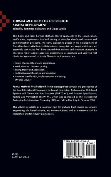 Produktbild: Formal Methods for Distributed System Development