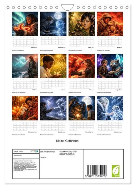 Produktbild: Kleine Gef&auml;hrten (Wandkalender 2027 DIN A4 hoch), CALVENDO Monatskalender
