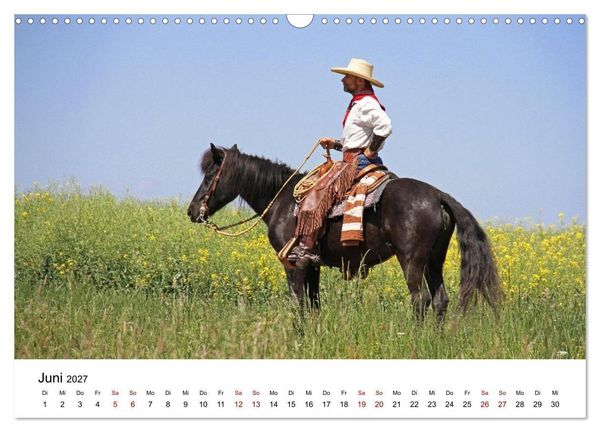 Produktbild: Getragen von Pferden, geformt vom Land - COWBOYS und Cowgirls (Wandkalender 2027 DIN A3 quer), CALVENDO Monatskalender