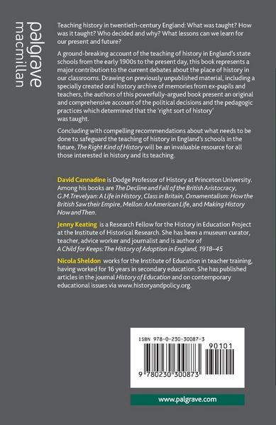 Produktbild: The Right Kind of History