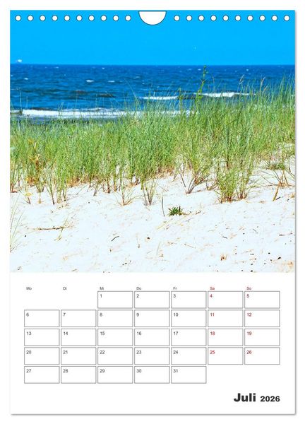 Produktbild: Usedom - Terminplaner (Wandkalender 2026 DIN A4 hoch), CALVENDO Monatskalender