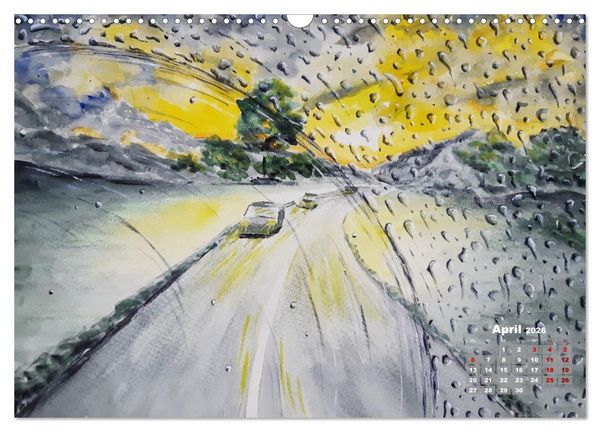 Produktbild: Landschaften in Acryl & Aquarell (Wandkalender 2026 DIN A3 quer), CALVENDO Monatskalender
