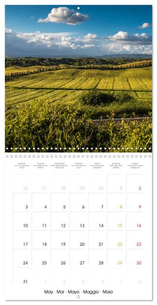 Produktbild: Toscane Nature et agriculture (Calendrier mural carr&eacute; 2027 30x30 cm) Calendrier double avec une page pour vos prises de notes