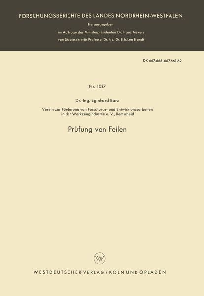 Produktbild: Pr&uuml;fung von Feilen