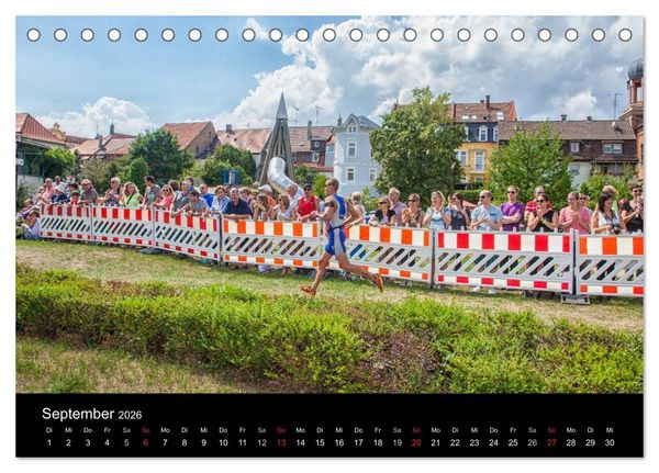 Produktbild: Fascination Triathlon (Tischkalender 2026 DIN A5 quer), CALVENDO Monatskalender