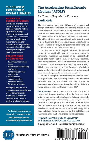 Produktbild: Gada, K: Accelerating TechnOnomic Medium ('ATOM')