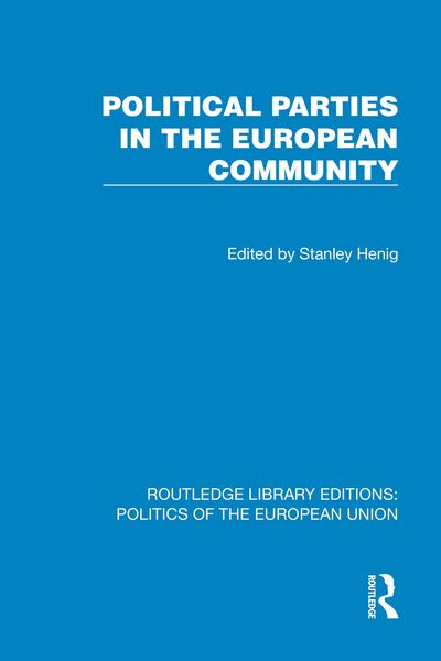 Produktbild: Political Parties in the European Community