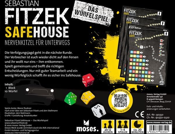 Produktbild: Sebastian Fitzek Safehouse - Das W&uuml;rfelspiel
