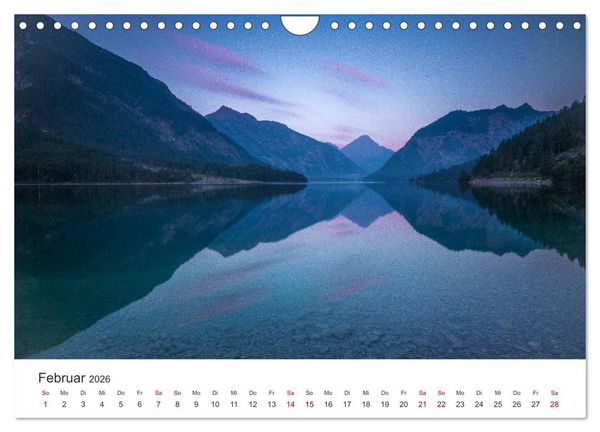 Produktbild: Berge und Seen - Die Perlen der Natur (Wandkalender 2026 DIN A4 quer), CALVENDO Monatskalender