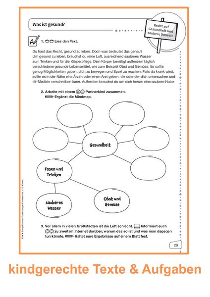 Produktbild: Projektmappe Kinderrechte 3. - 5. Klasse