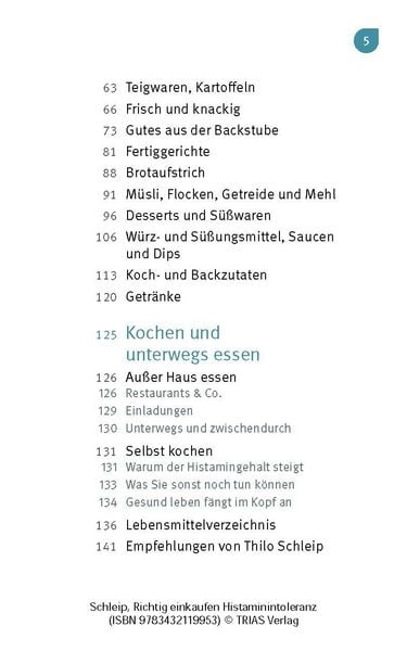 Produktbild: Richtig einkaufen Histamin-Intoleranz