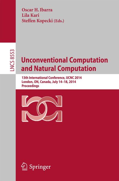 Produktbild: Unconventional Computation and Natural Computation