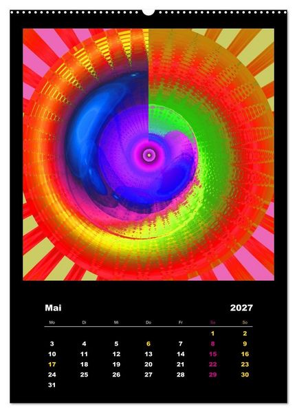 Produktbild: Energie-Spiralen 2027 (Wandkalender 2027 DIN A2 hoch), CALVENDO Monatskalender