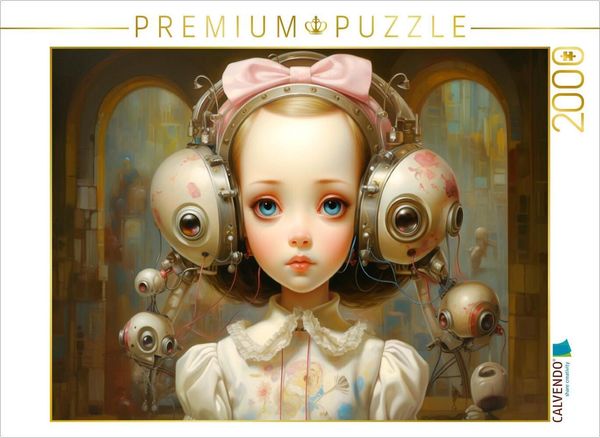 CALVENDO Puzzle Liebliche Roboter Puppe | 2000 Teile Lege-Größe 90x67cm Foto-Puzzle für glückliche Stunden