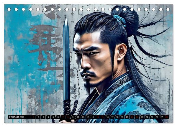 Produktbild: Samurai - Asian Spirit (Tischkalender 2026 DIN A5 quer), CALVENDO Monatskalender