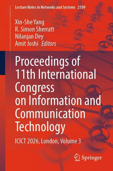 Produktbild: Proceedings of 11th International Congress on Information and Communication Technology