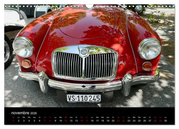 Produktbild: VOITURES VINTAGE (Calendrier mural 2026 DIN A3 vertical), CALVENDO calendrier mensuel