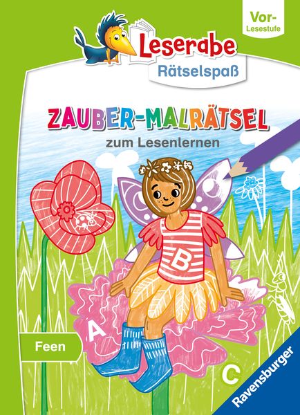 Produktbild: Leserabe Rätselspaß - Zauber-Malrätsel zum Lesenlernen: Feen (Vor-Lesestufe)