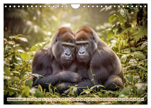 Produktbild: Die intelligentesten Tiere - Weltweit (Wandkalender 2027 DIN A4 quer), CALVENDO Monatskalender