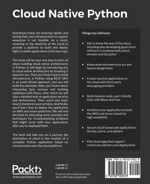 Produktbild: Cloud Native Python