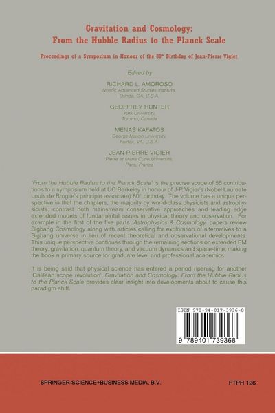 Produktbild: Gravitation and Cosmology: From the Hubble Radius to the Planck Scale