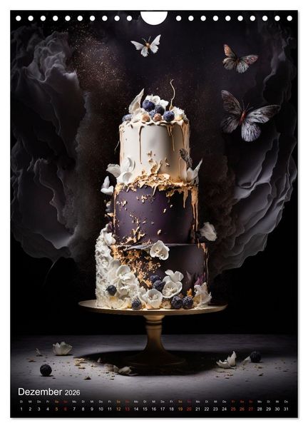 Produktbild: Zur Hochzeit eine Torte (Wandkalender 2026 DIN A4 hoch), CALVENDO Monatskalender