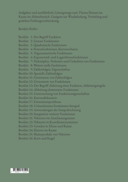 Produktbild: Mathematik f&uuml;r das Abitur