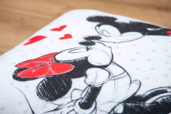 Produktbild: Disneys Mickey & Minnie 5478480003 - Soft Velboa Kissen, 40x40 cm, 100% Polyester