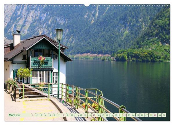 Produktbild: Hallstatt, Marktgemeinde am Hallst&auml;tter See (Wandkalender 2026 DIN A2 quer), CALVENDO Monatskalender