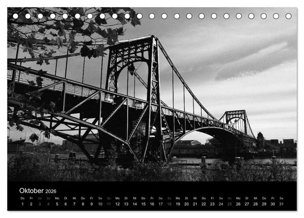 Produktbild: Kaiser-Wilhelm-Br&uuml;cke Wilhelmshaven (Tischkalender 2026 DIN A5 quer), CALVENDO Monatskalender