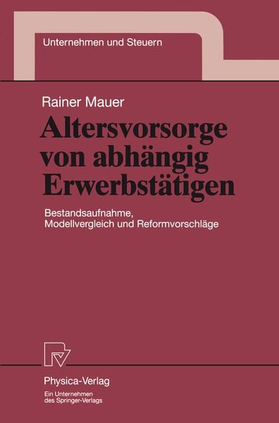 Produktbild: Altersvorsorge von abh&auml;ngig Erwerbst&auml;tigen
