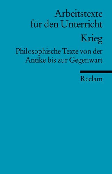Krieg, Taschenbuch von Michael Czelinski,Jürgen Stenzel, Reclam, Philipp, 978-3-15-015055-9