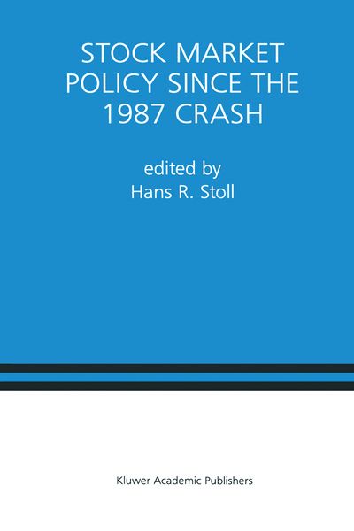 Produktbild: Stock Market Policy Since the 1987 Crash