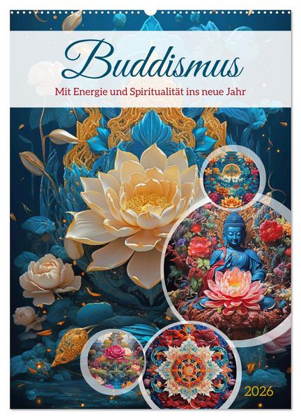Produktbild: Buddismus (Wandkalender 2026 DIN A2 hoch), CALVENDO Monatskalender