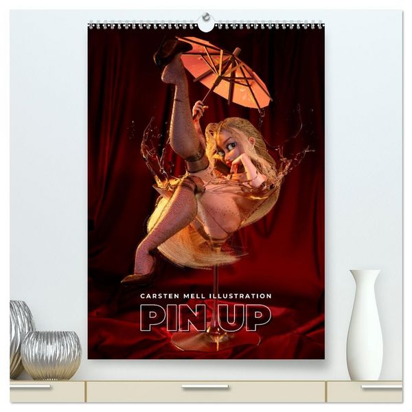 Produktbild: Pin Up Kalender Carsten Mell (hochwertiger Premium Wandkalender 2026 DIN A2 hoch), Kunstdruck in Hochglanz